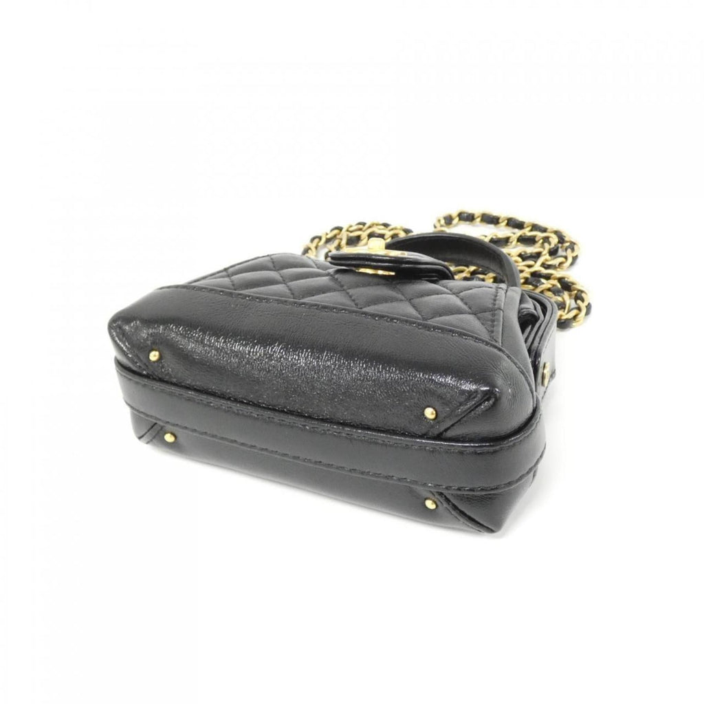 Chanel Black Leather Shoulder Bag