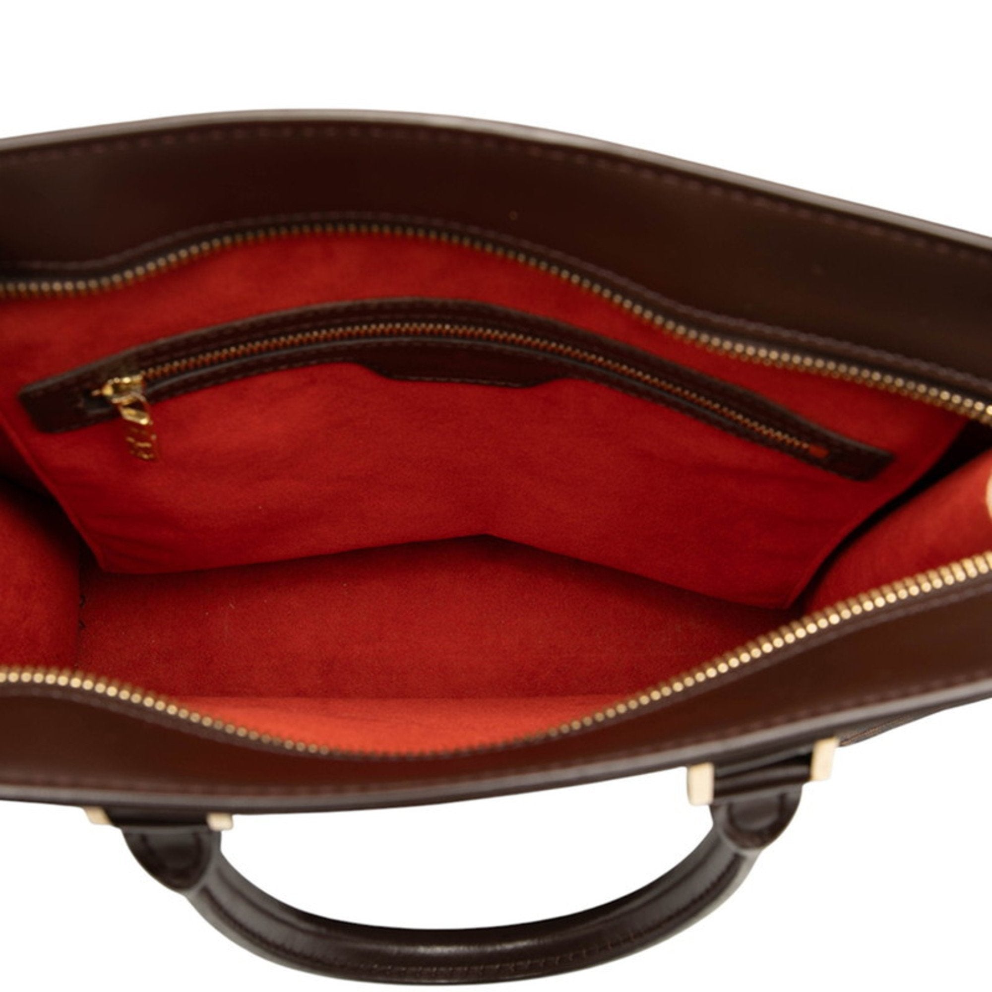 Louis Vuitton Damier Brown Pvc Leather Handbag