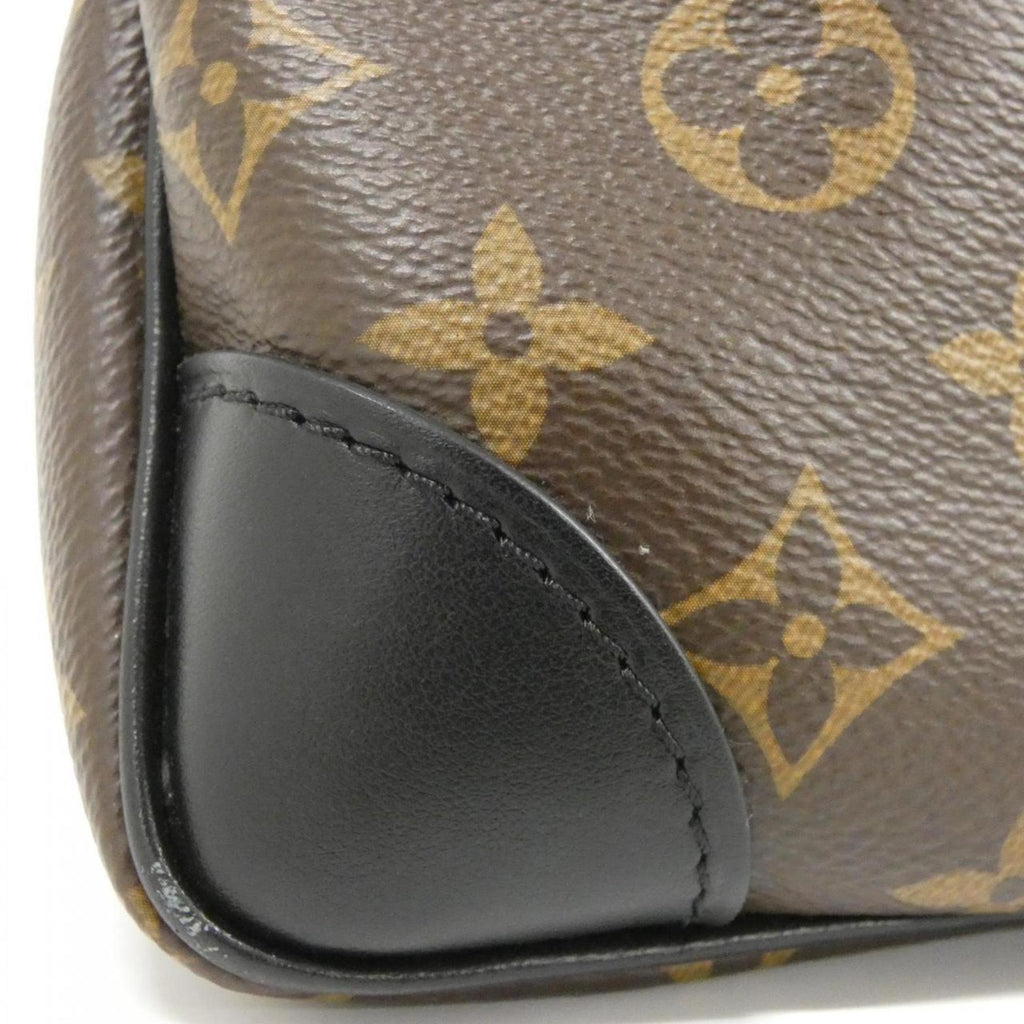Louis Vuitton Black Marron Coated Canvas Shoulder Bag