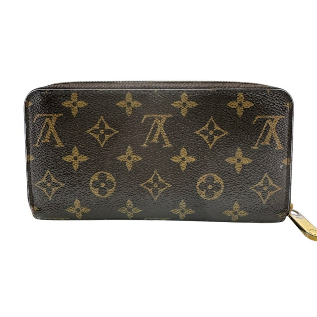 Louis Vuitton Brown Red Color Leather Long Wallet