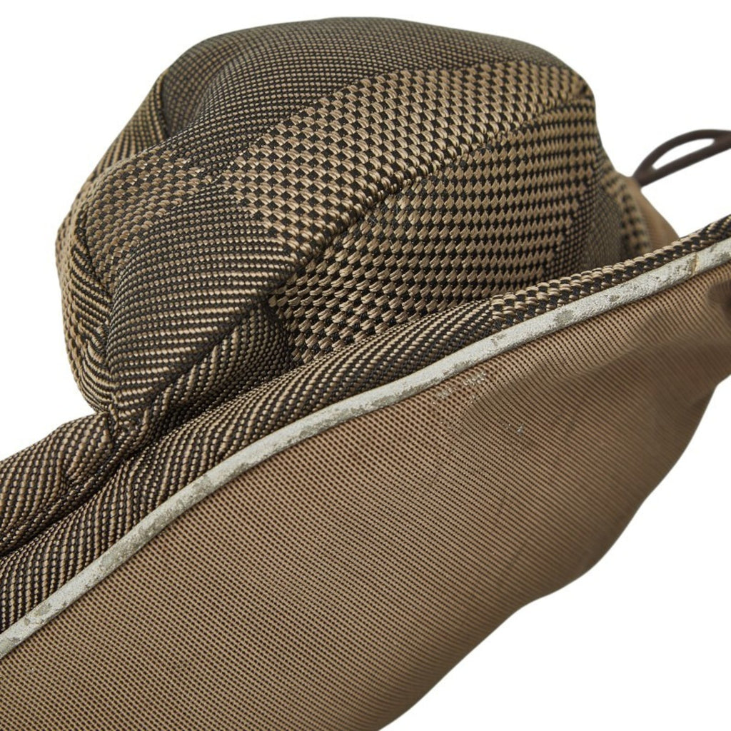 Louis Vuitton Beige Brown Canvas Leather Sling Bag