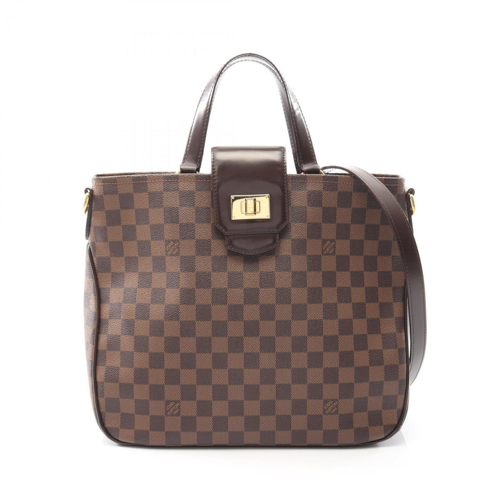Louis Vuitton Brown Damier Canvas Rose Coated Canvas Handbag
