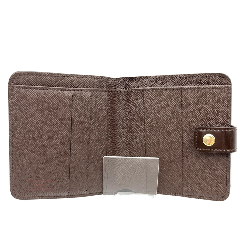 Louis Vuitton Damier Brown Damier Canvas Ebene Damier Canvas Wallet