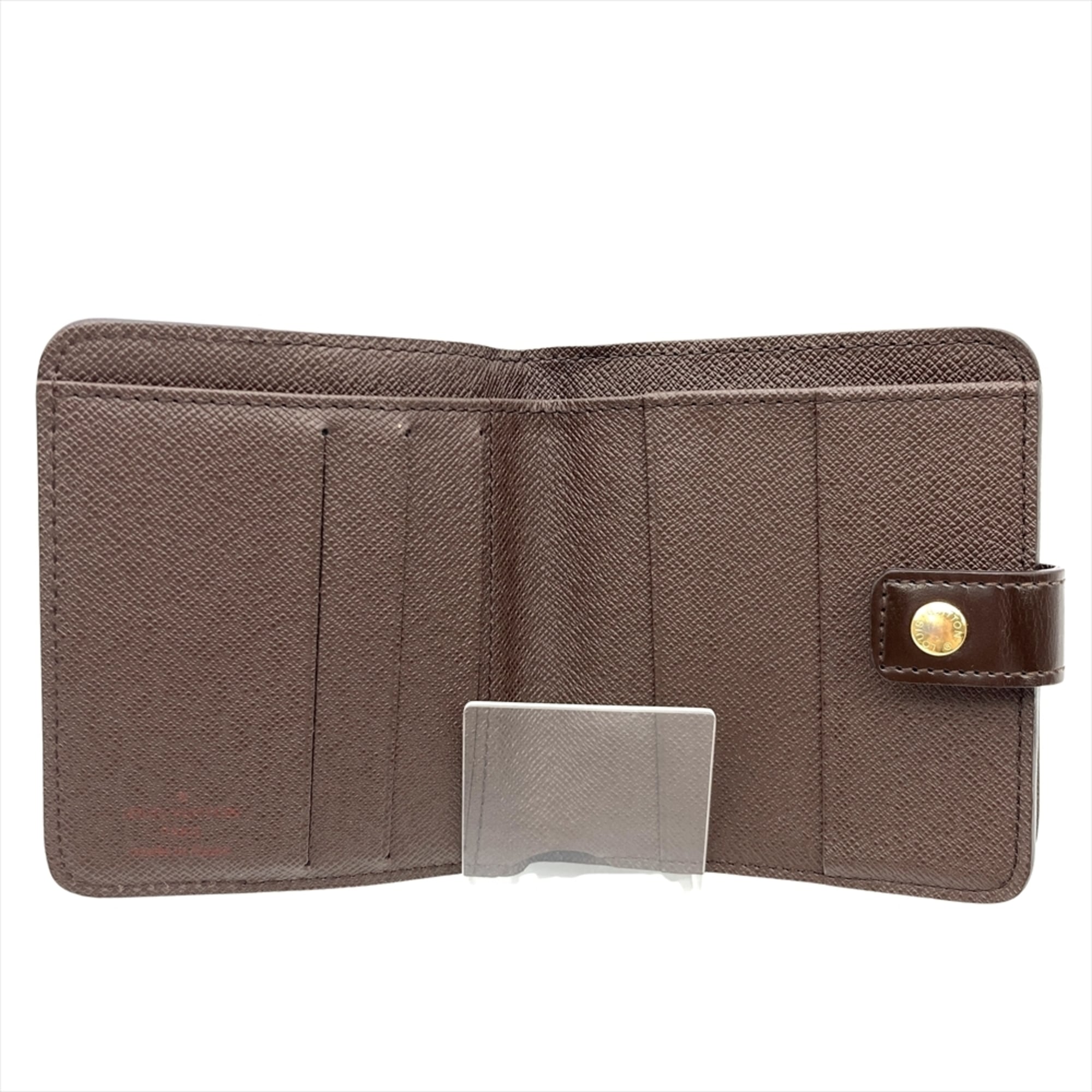 Louis Vuitton Damier Brown Damier Canvas Ebene Damier Canvas Wallet