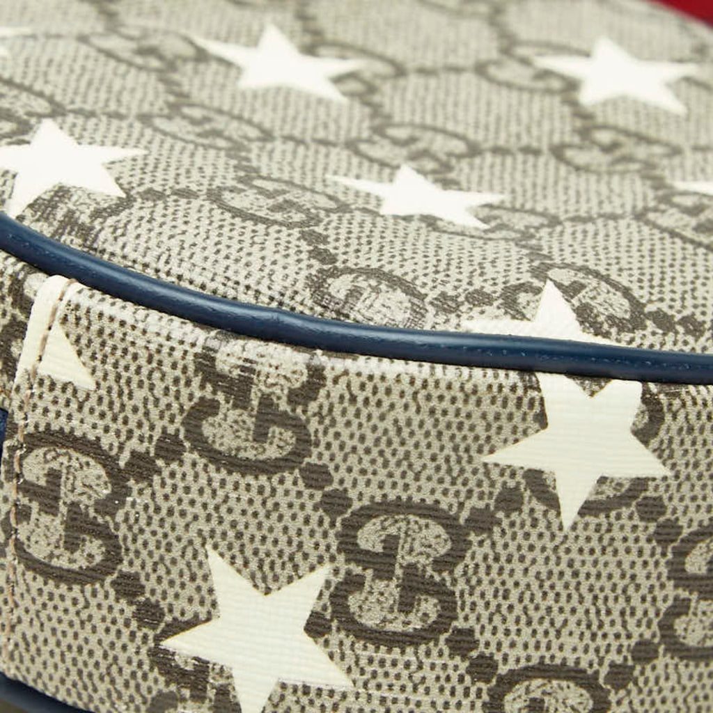 Gucci Beige Navy Pvc Leather Fanny Pack Pouch (Pre-Owned)