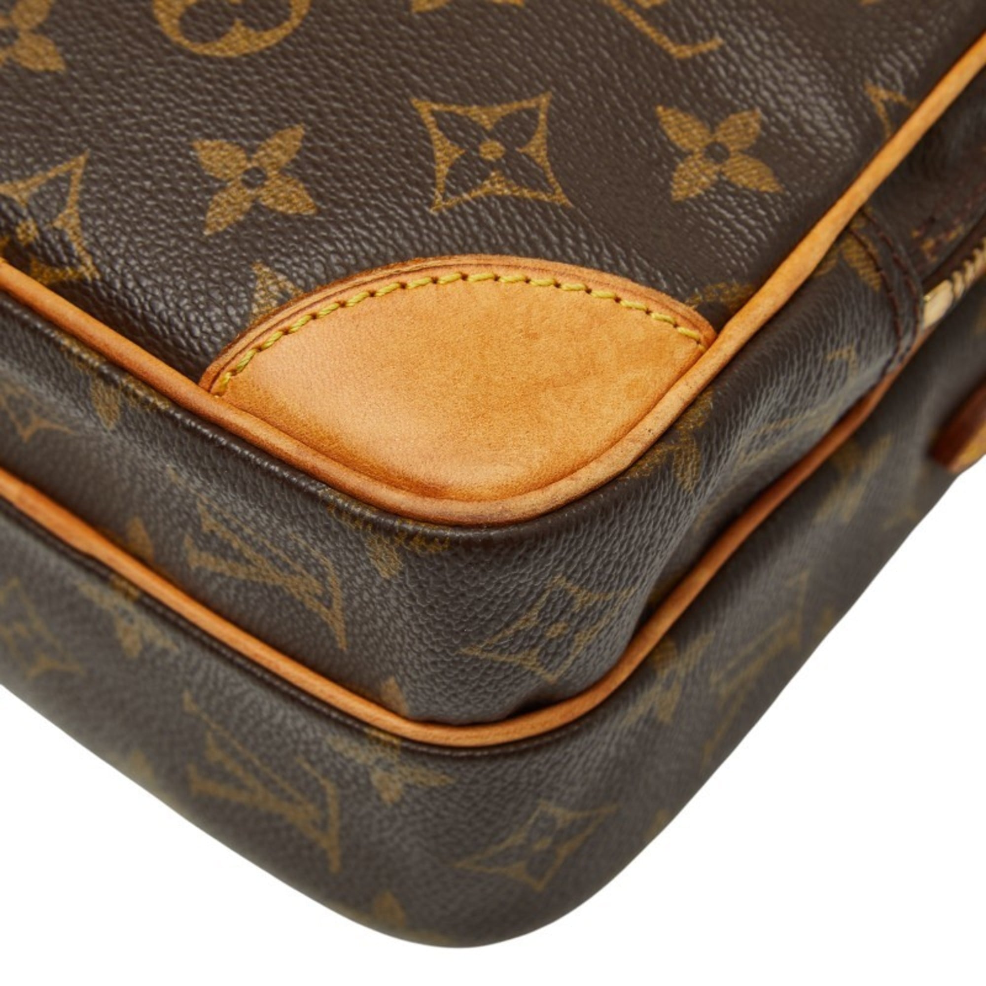 Louis Vuitton Brown Pvc Leather Shoulder Bag