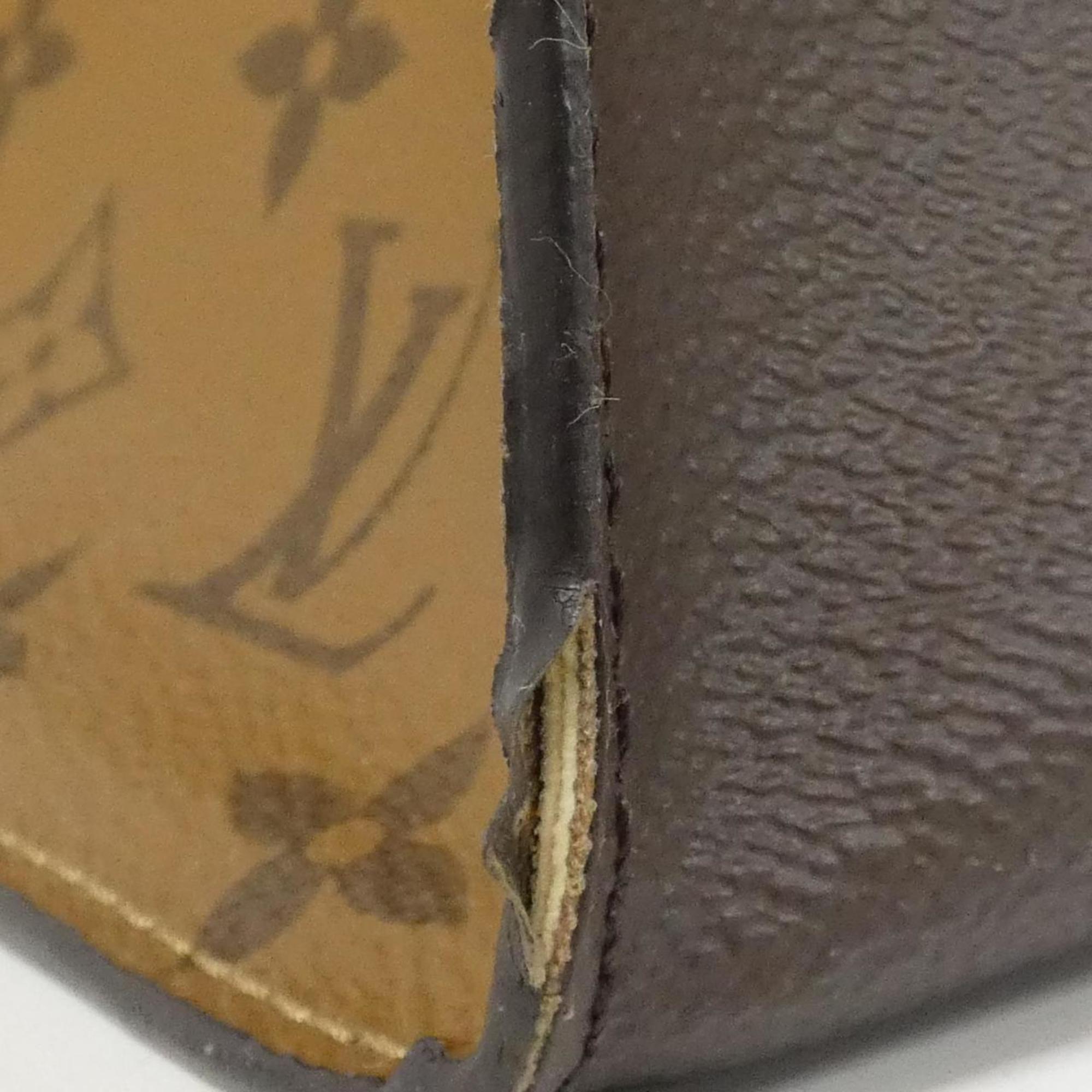 Louis Vuitton Brown Coated Canvas Handbag