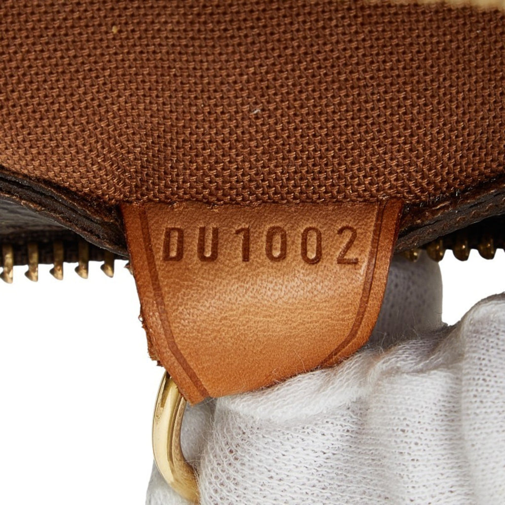 Louis Vuitton Brown Pvc Leather Shoulder Bag Tote Bag