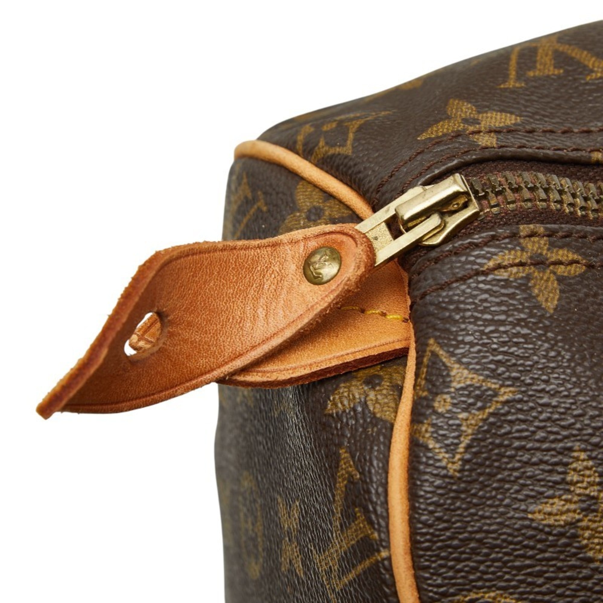 Louis Vuitton Brown Pvc Leather Boston Bag Handbag