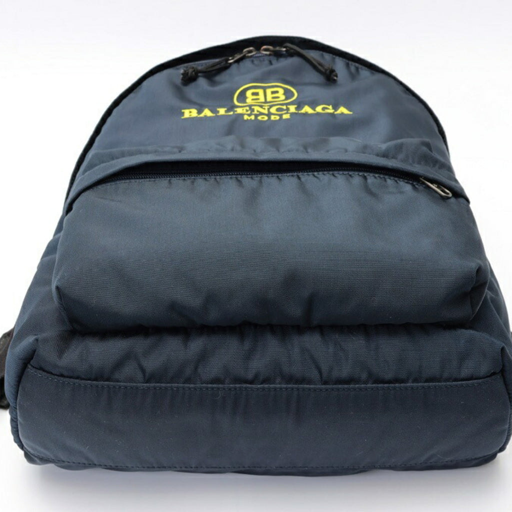 Balenciaga Navy Nylon Backpack