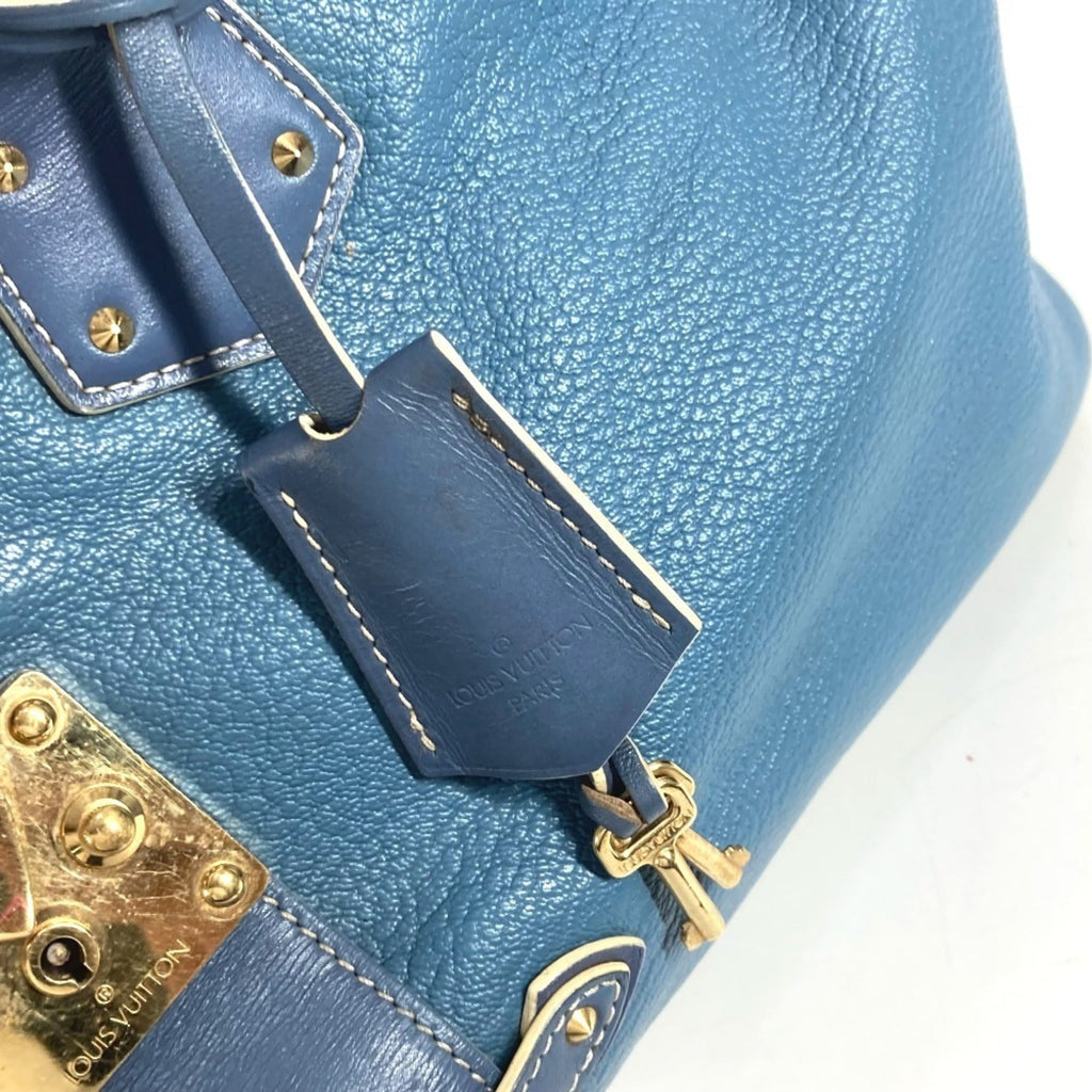 Louis Vuitton Suhali Blue Suhali Leather Handbag Tote Bag