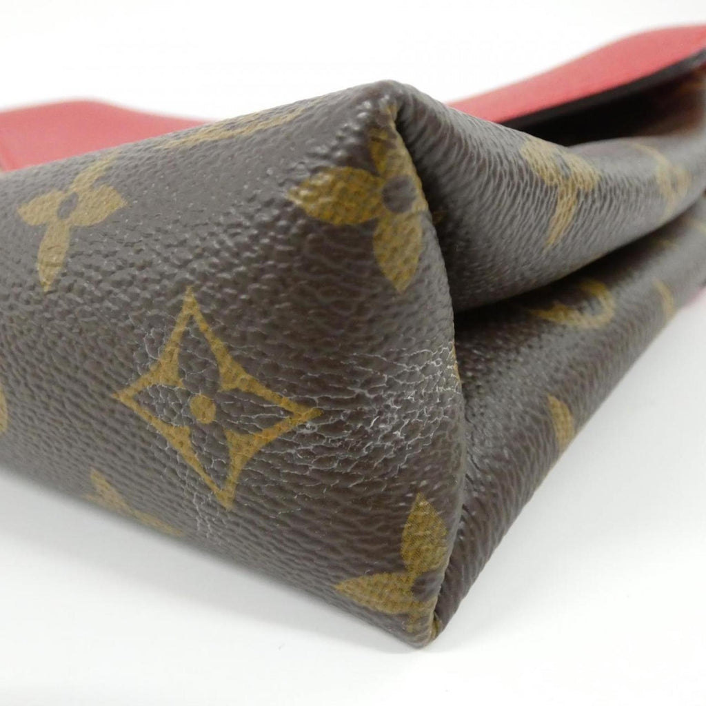 Louis Vuitton Cerise Marron Coated Canvas Leather Shoulder Bag