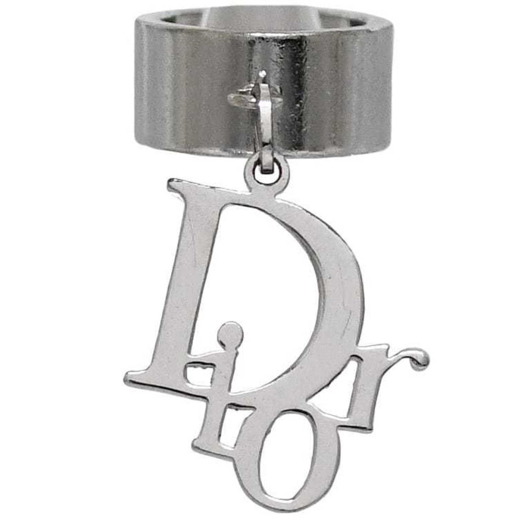 Christian Dior Silver Metal Band Ring (Pre-Owned)