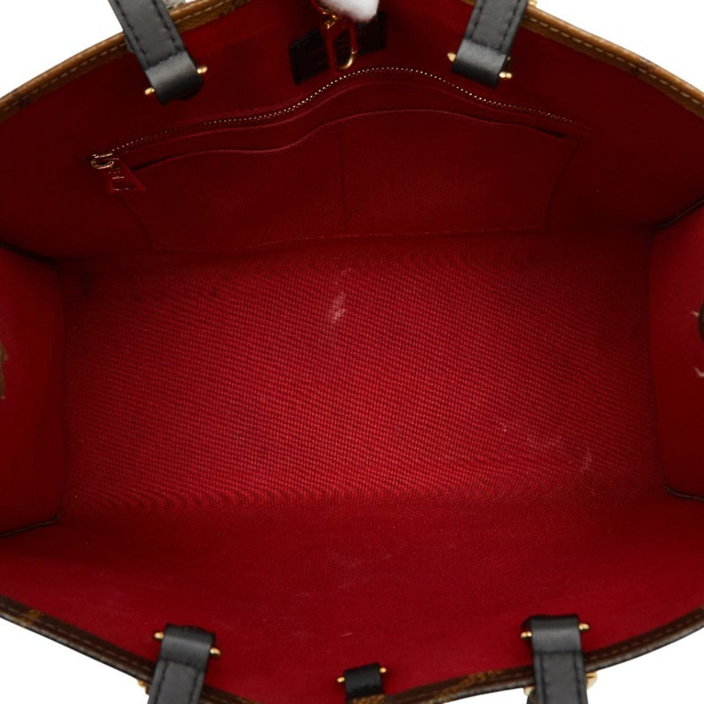 Louis Vuitton Brown Pvc Leather Handbag Shoulder Bag