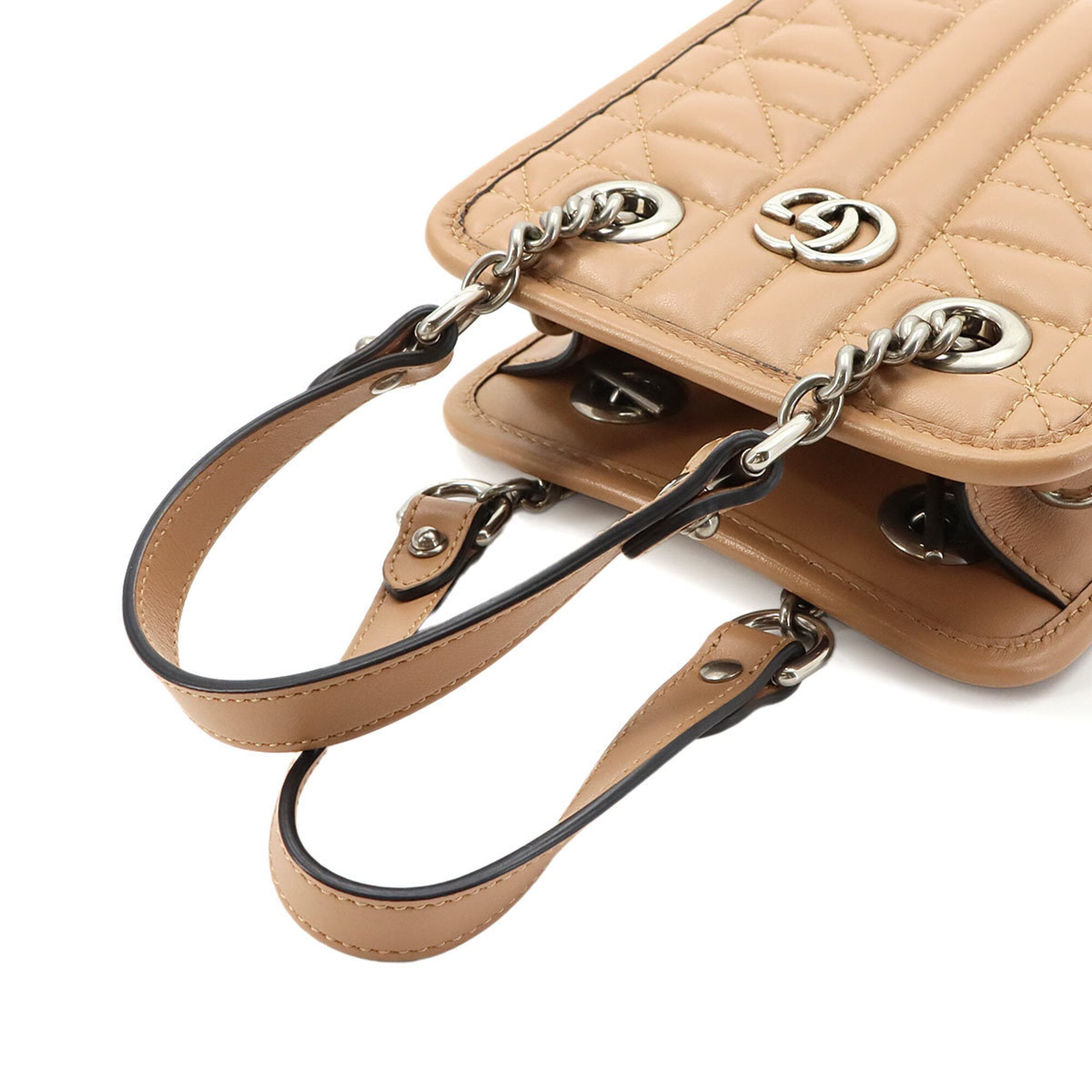 Gucci Beige Leather Handbag (Pre-Owned)
