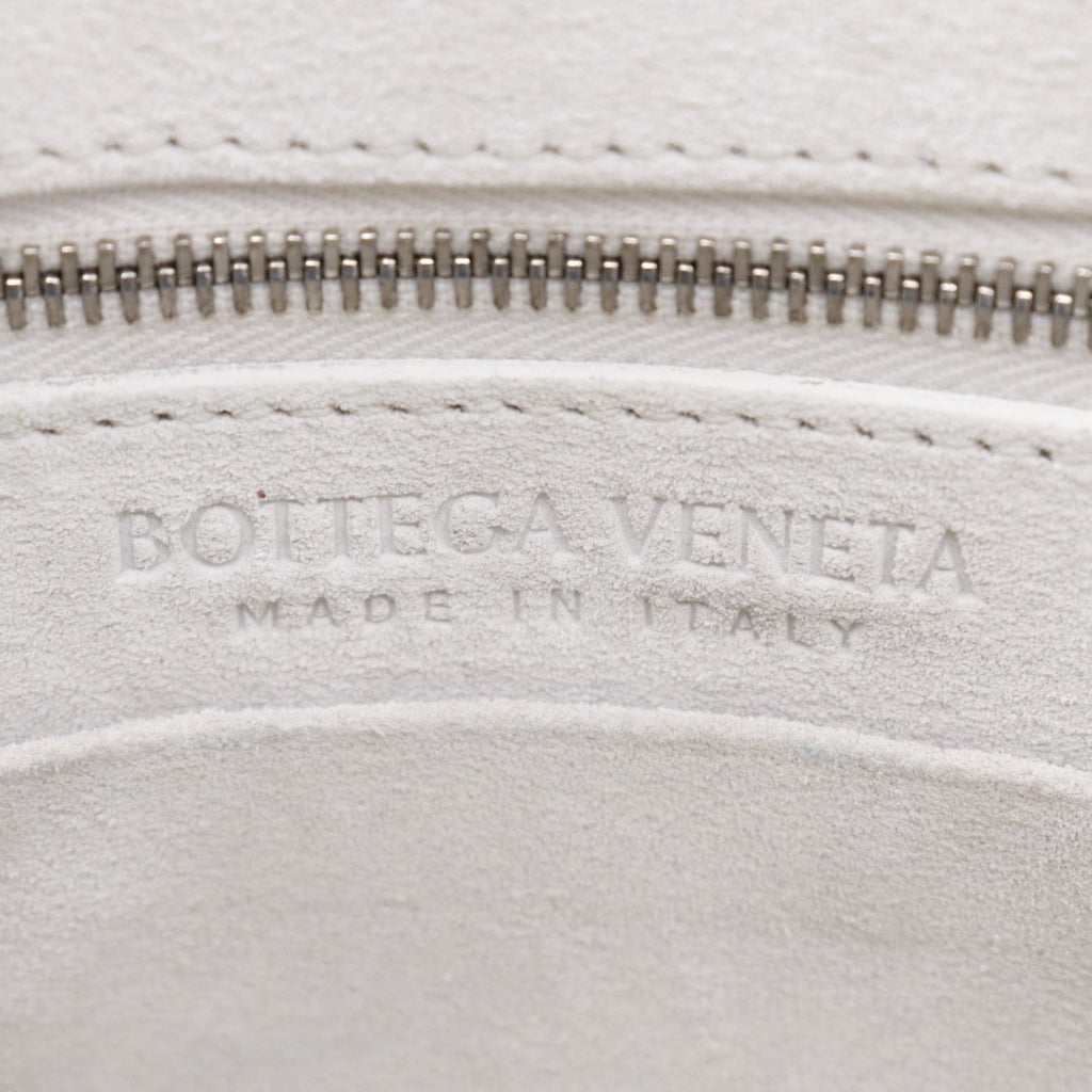Bottega Veneta White Leather Handbag
