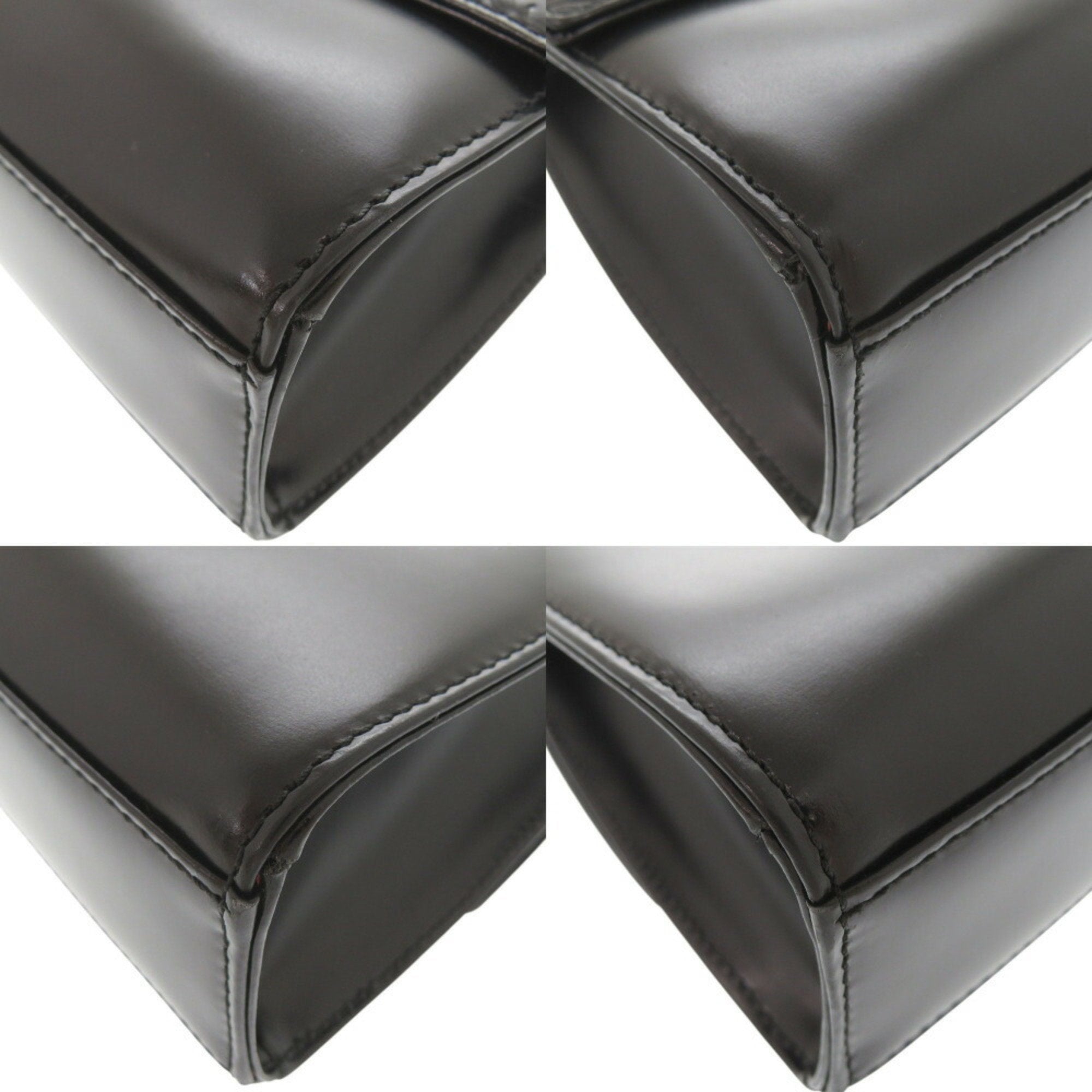 Louis Vuitton Black Leather Handbag
