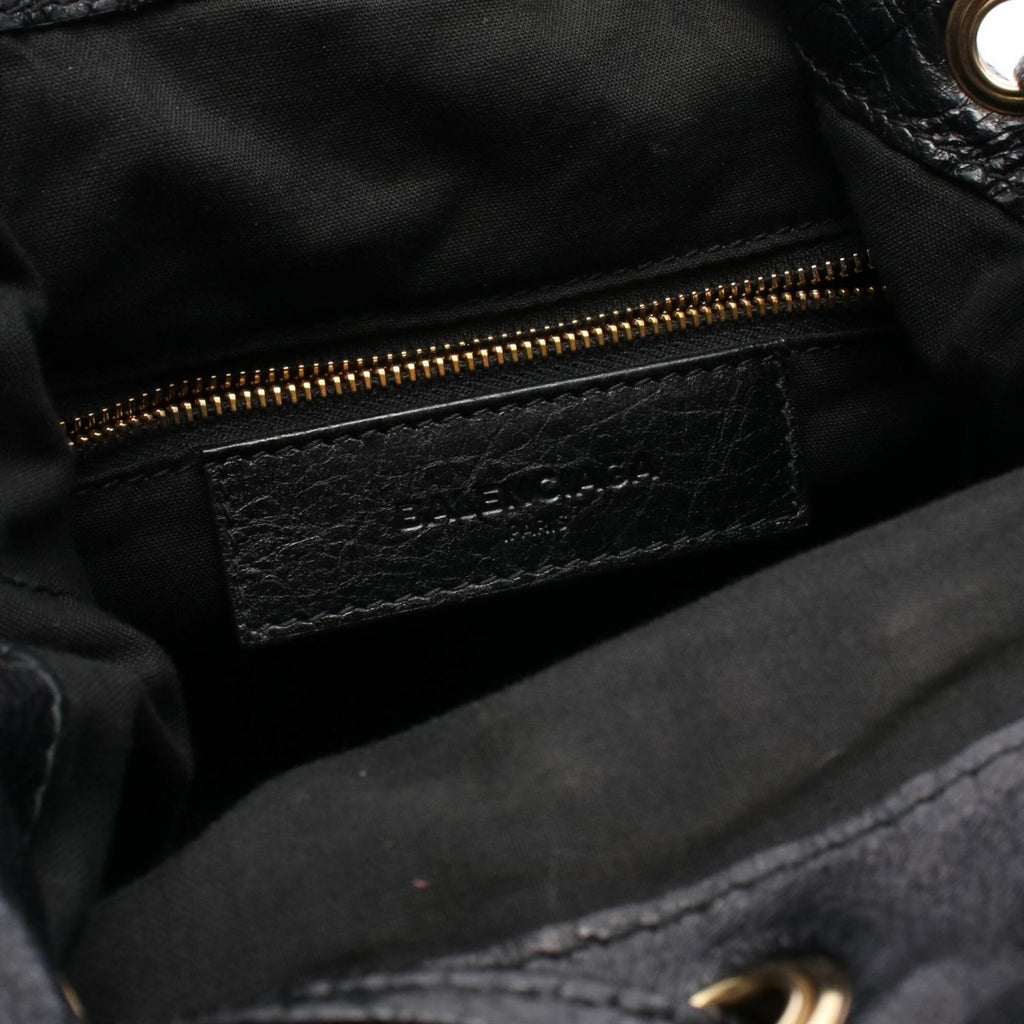 Balenciaga Black Leather Hand