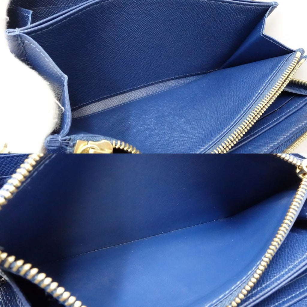 Louis Vuitton Monogram Blue Canvas Long Wallet