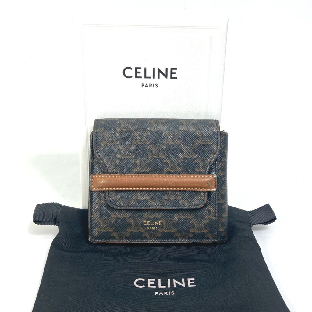 Celine Brown Leather Wallet (Bi-Fold)