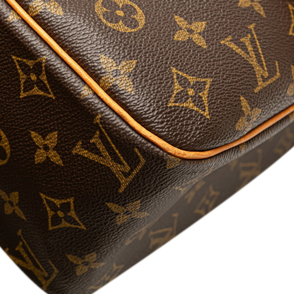 Louis Vuitton Monogram Brown Pvc Leather Handbag Shoulder Bag