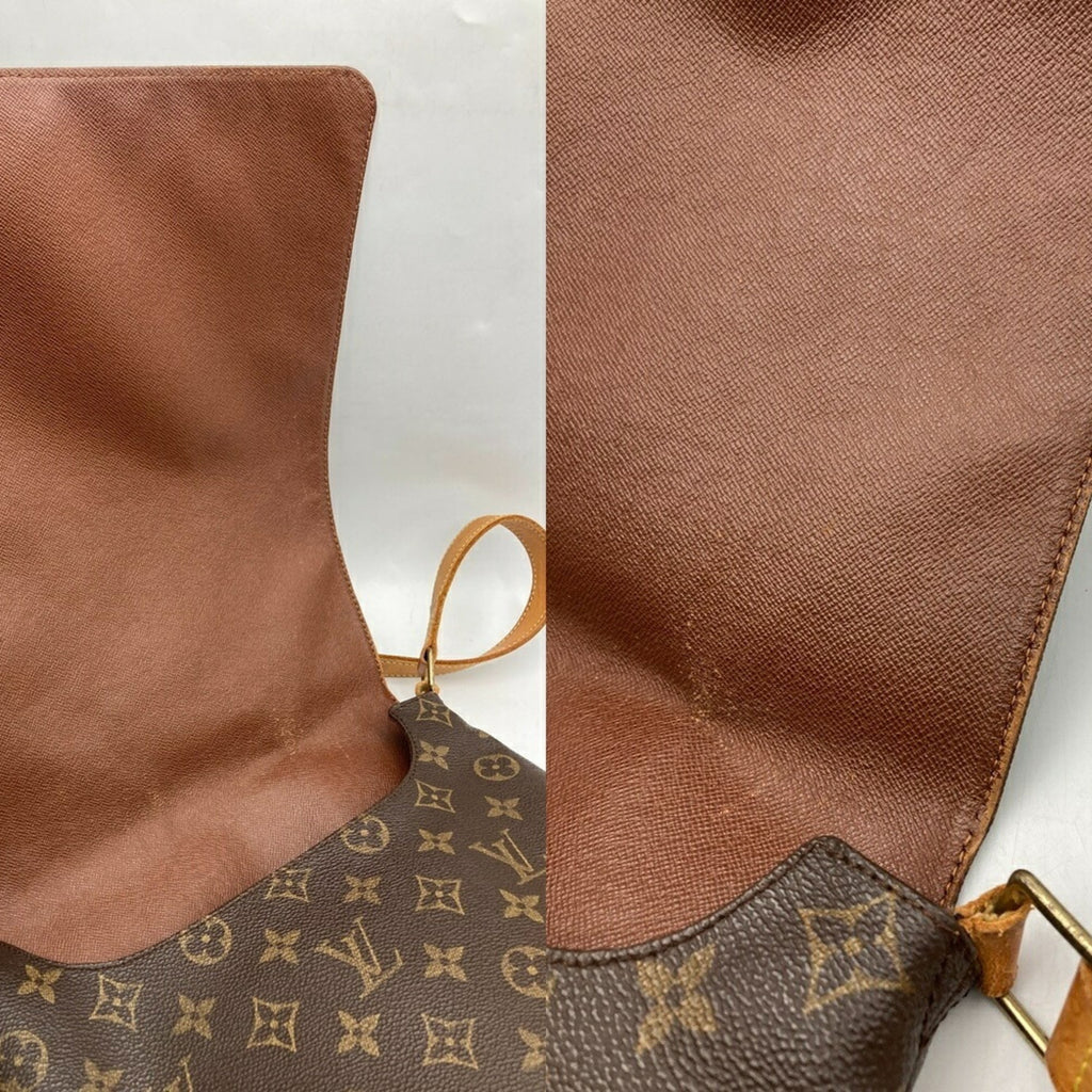 Louis Vuitton Brown Pvc Leather Shoulder Bag