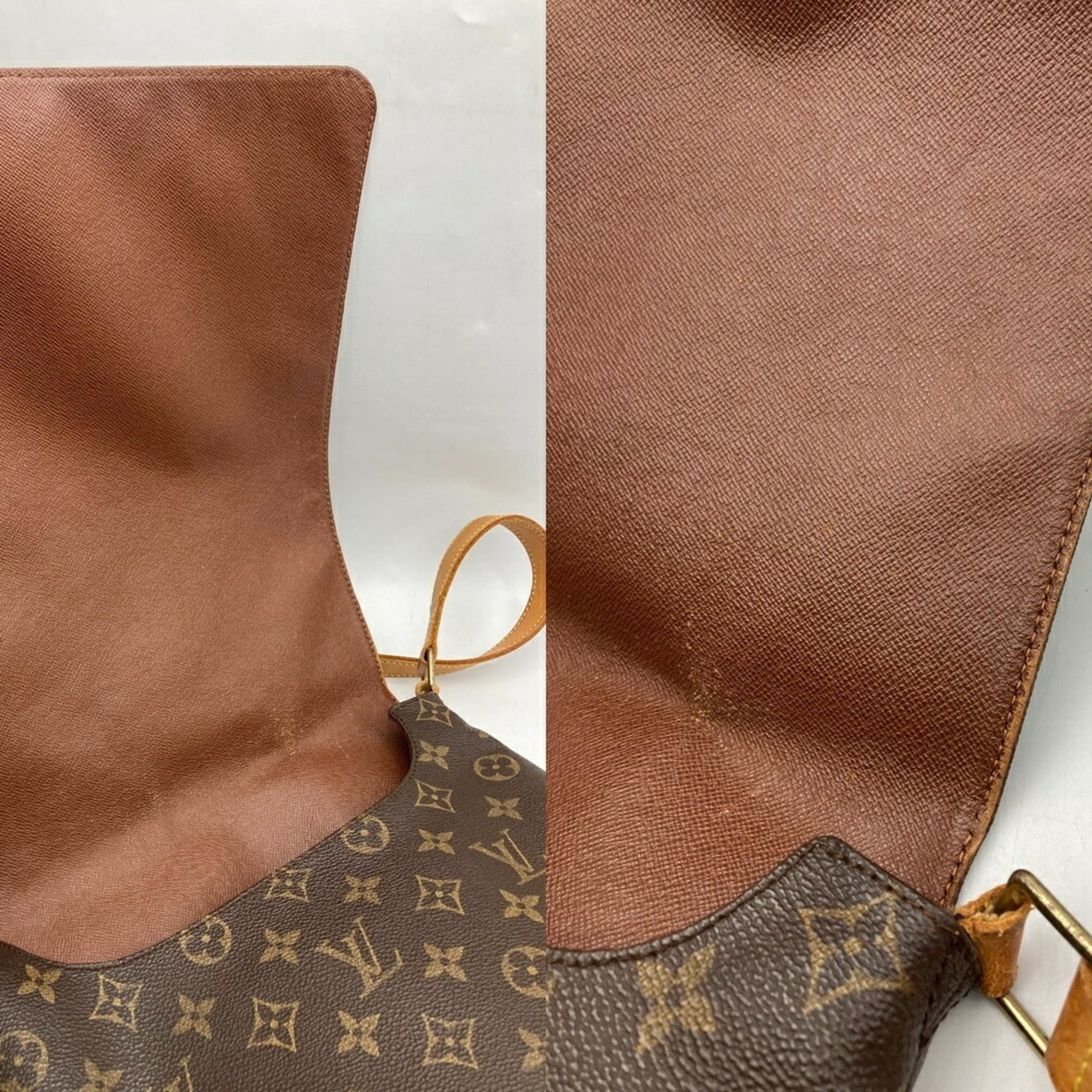 Louis Vuitton Brown Pvc Leather Shoulder Bag