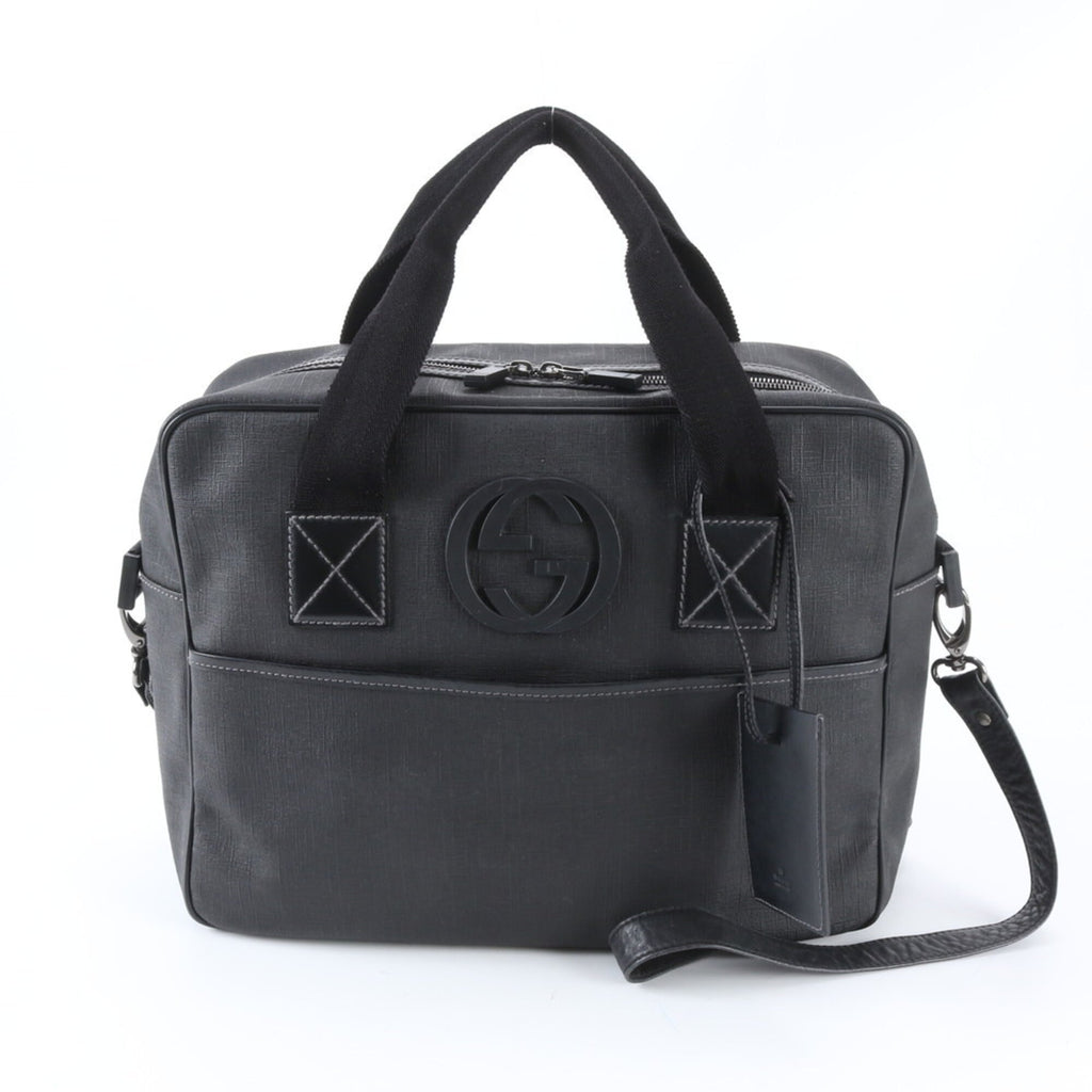 Gucci Black Leather Handbag (Pre-Owned)