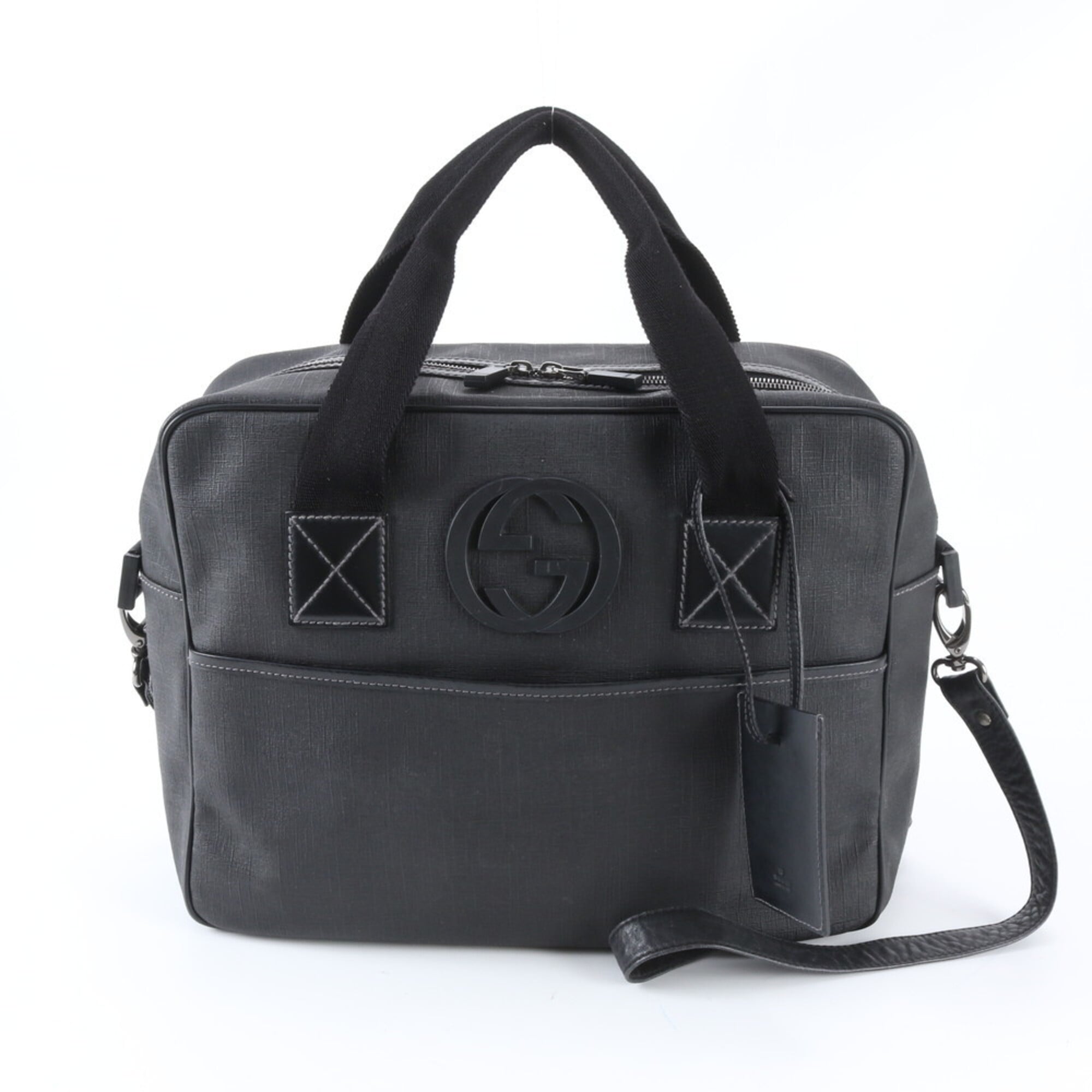 Gucci Black Leather Handbag (Pre-Owned)