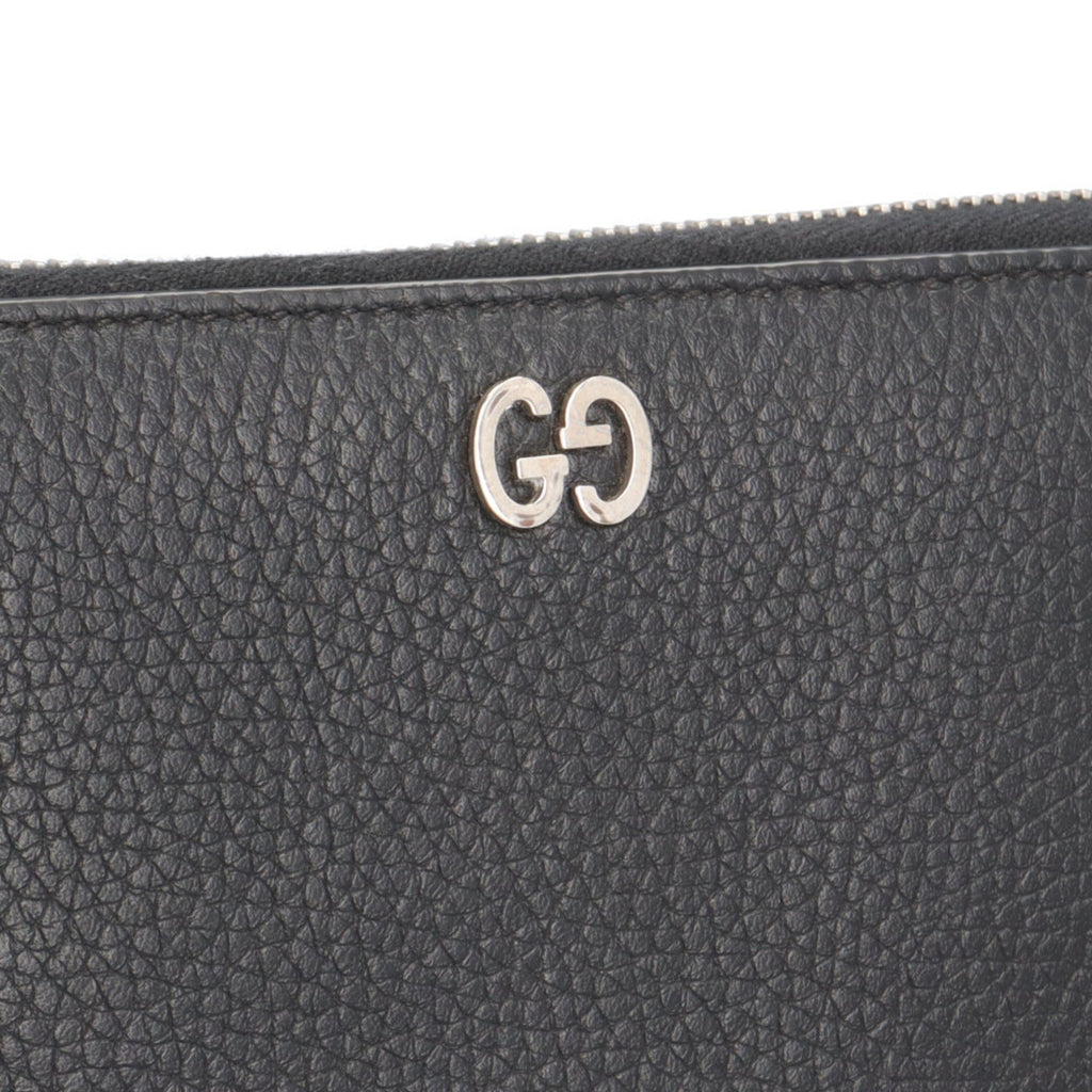 Gucci Black Leather Coin Purse/Coin Case (Pre-Owned)
