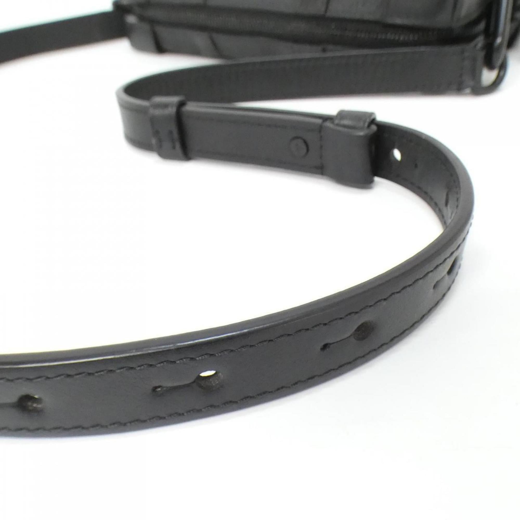 Louis Vuitton Black Leather Shoulder Bag