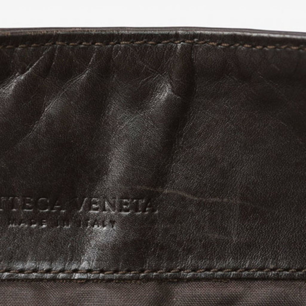 Bottega Veneta Dark Brown Leather Shoulder Bag
