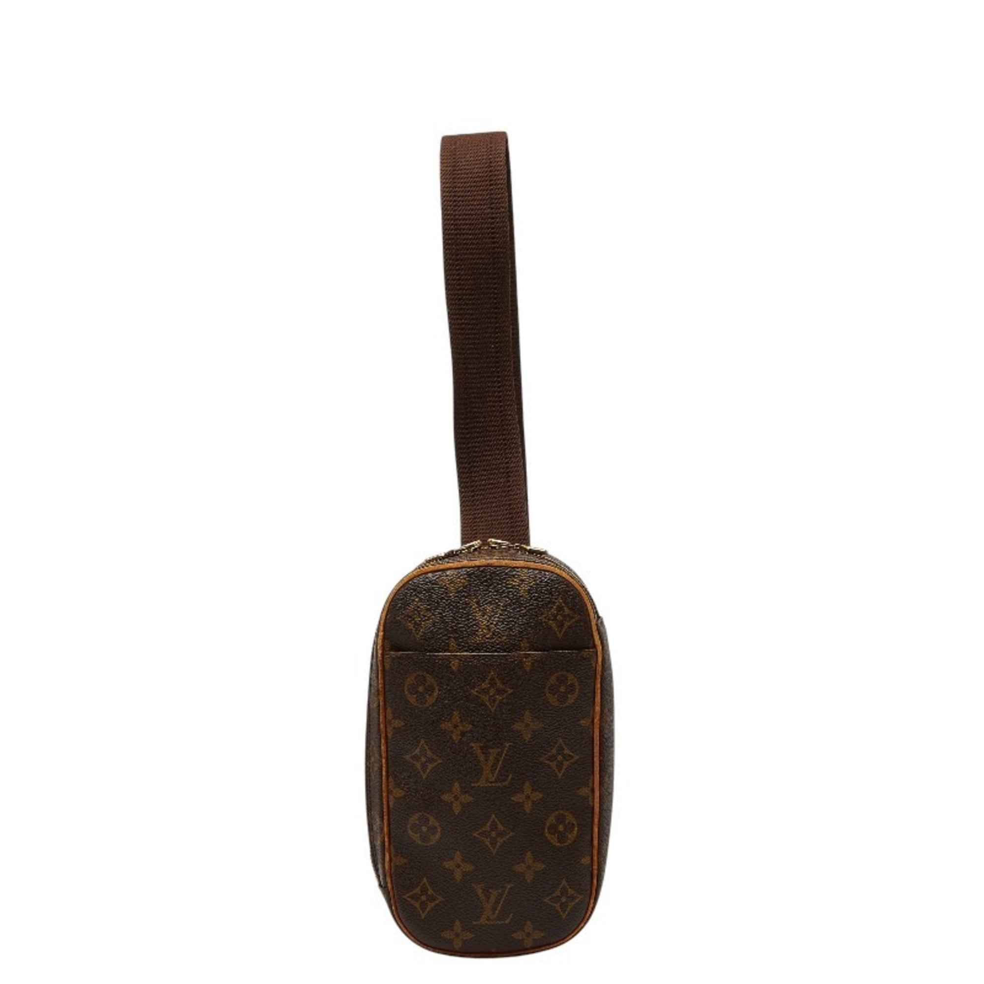 Louis Vuitton Brown Pvc Leather Sling Bag