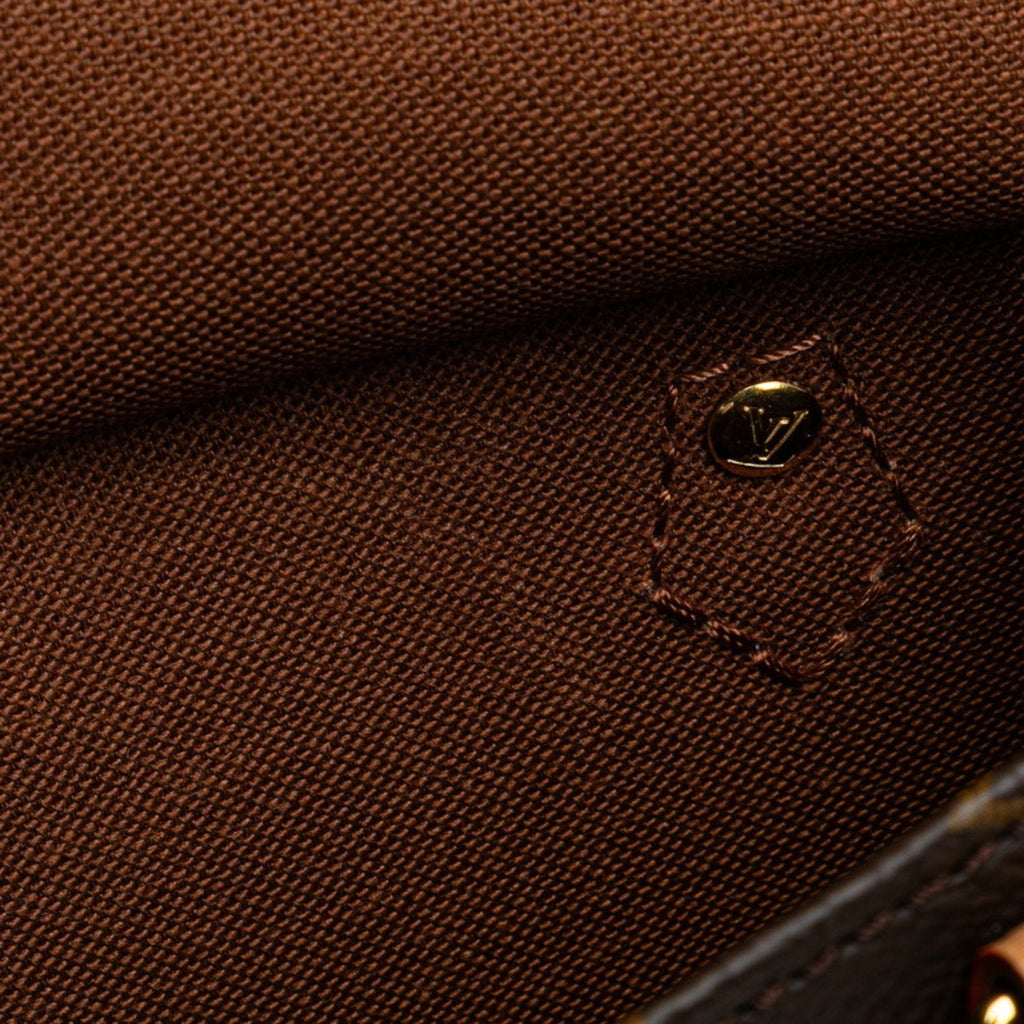 Louis Vuitton Brown Pvc Leather Handbag Shoulder Bag