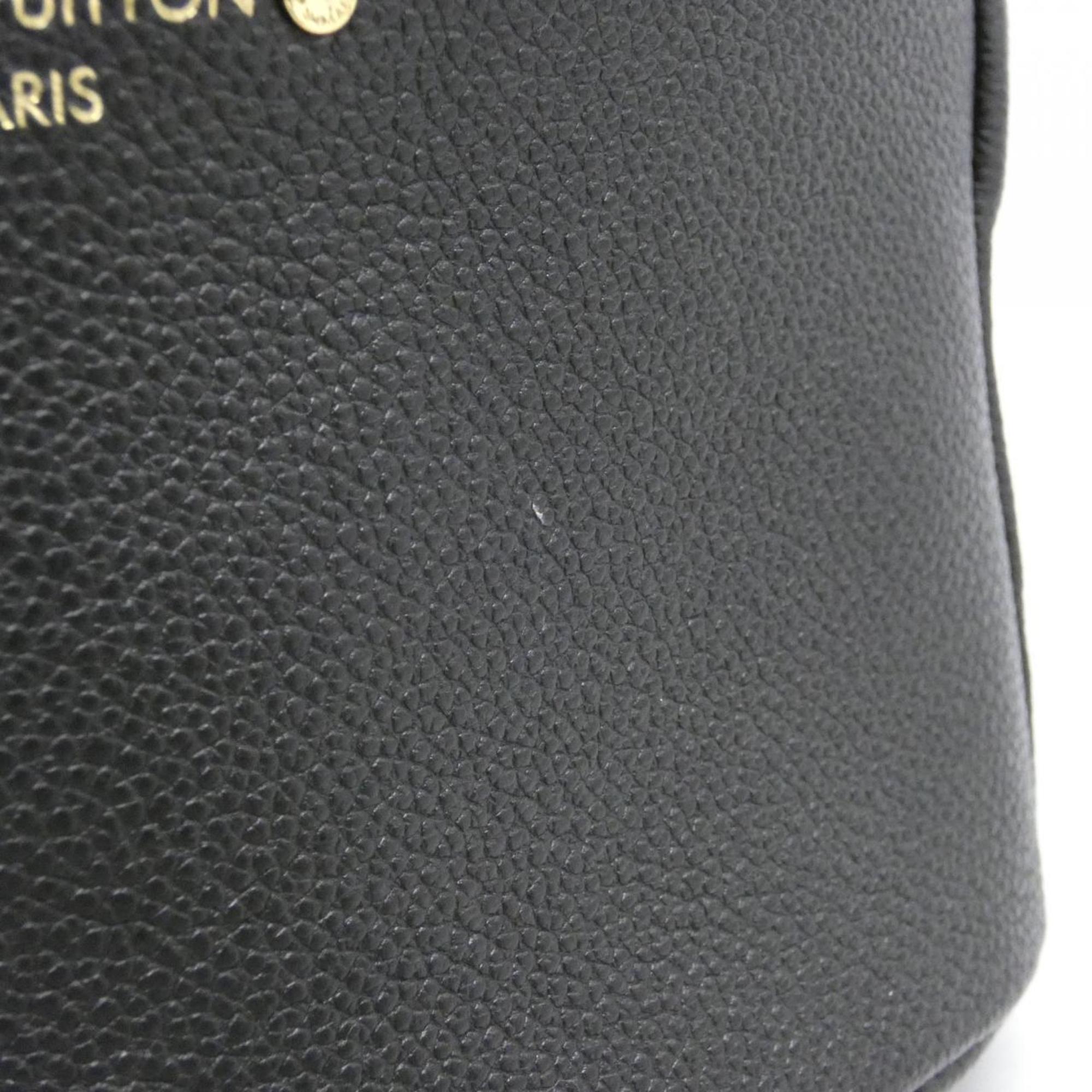 Louis Vuitton Black Leather Backpack