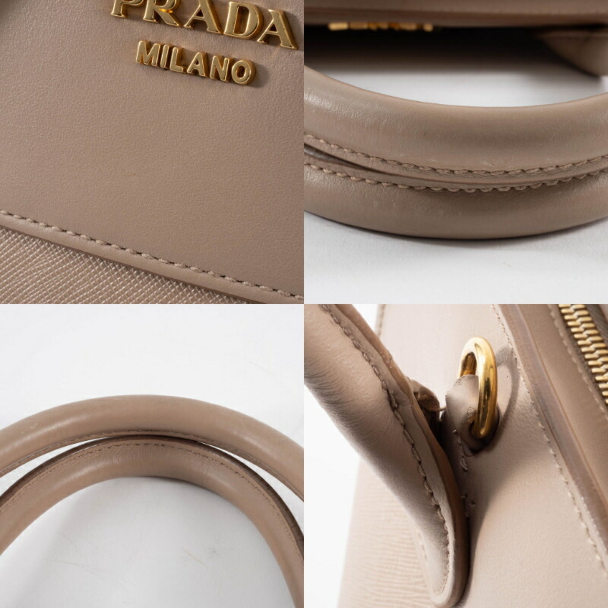 Prada Beige Leather Handbag