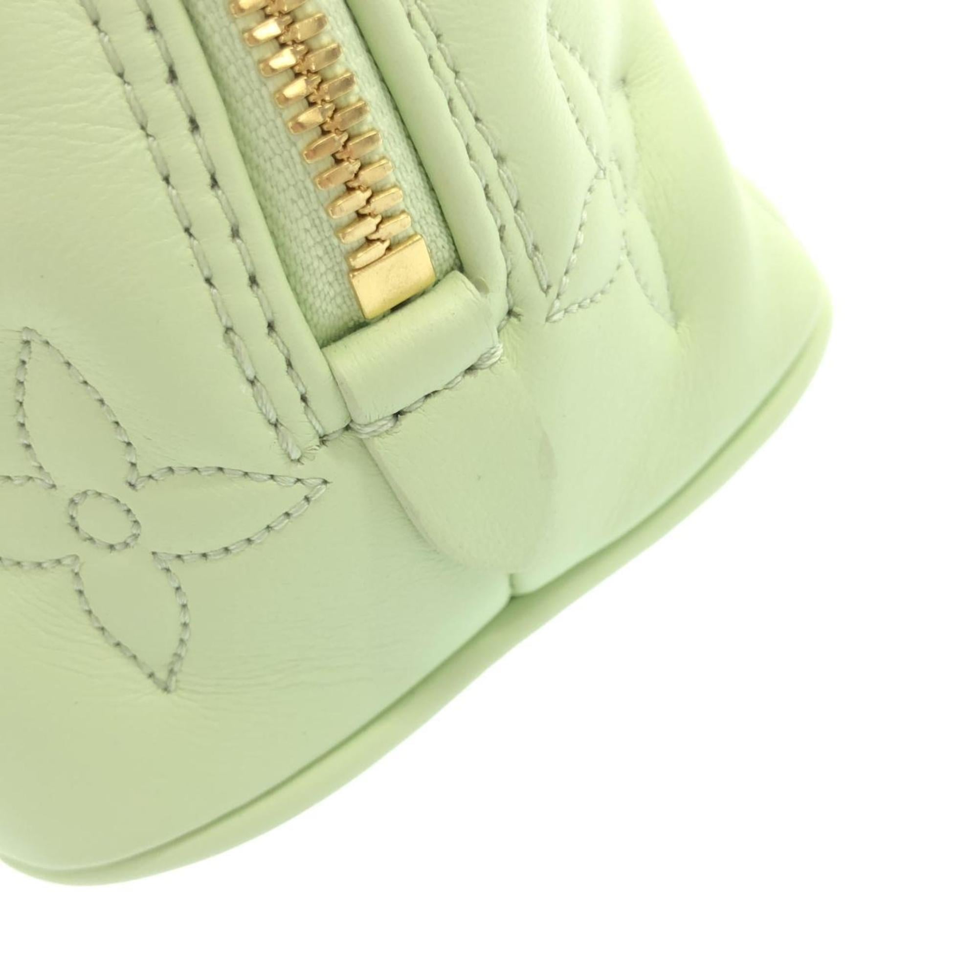 Louis Vuitton Light Green Vert Leather Handbag