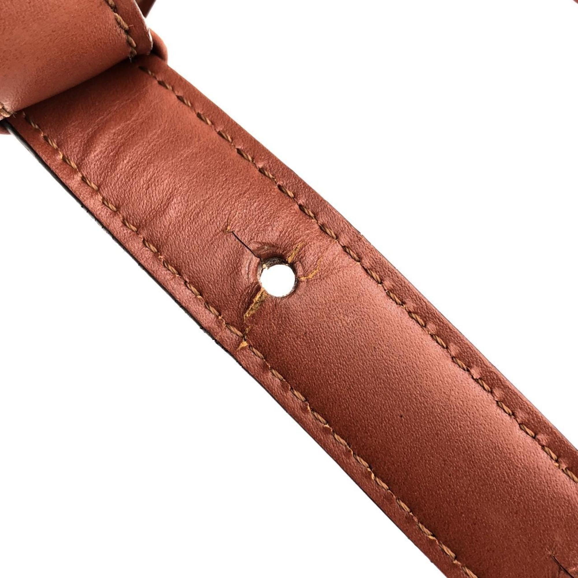 Louis Vuitton Brown Leather Shoulder Bag