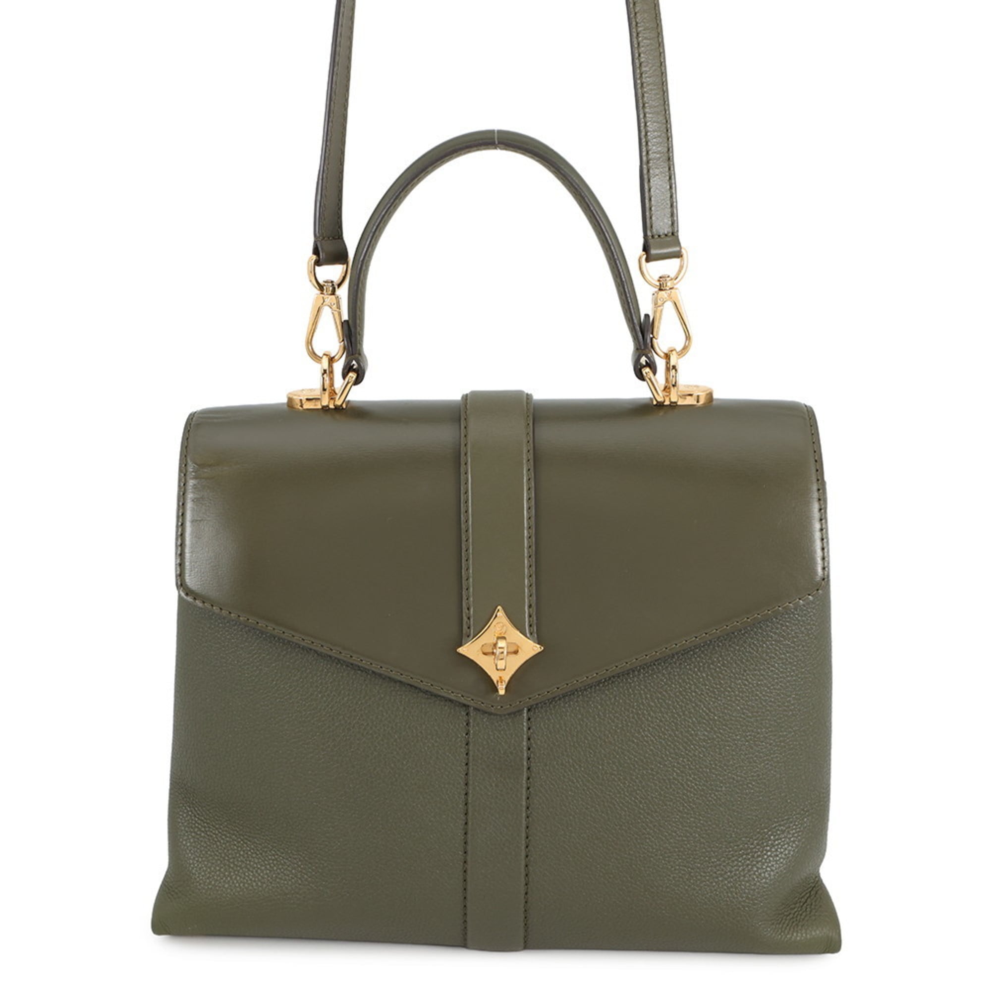 Louis Vuitton Khaki Rose Exotic Leather Handbag Shoulder Bag