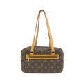 Louis Vuitton Brown Coated Canvas Shoulder Bag