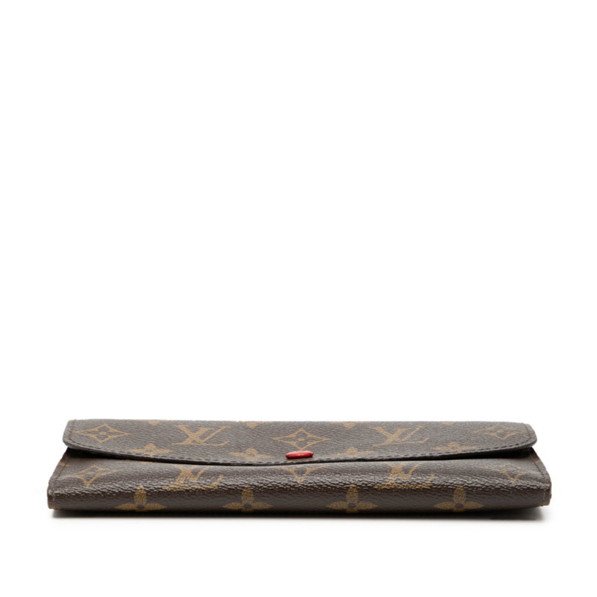 Louis Vuitton Brown Rouge Pvc Leather Long Wallet