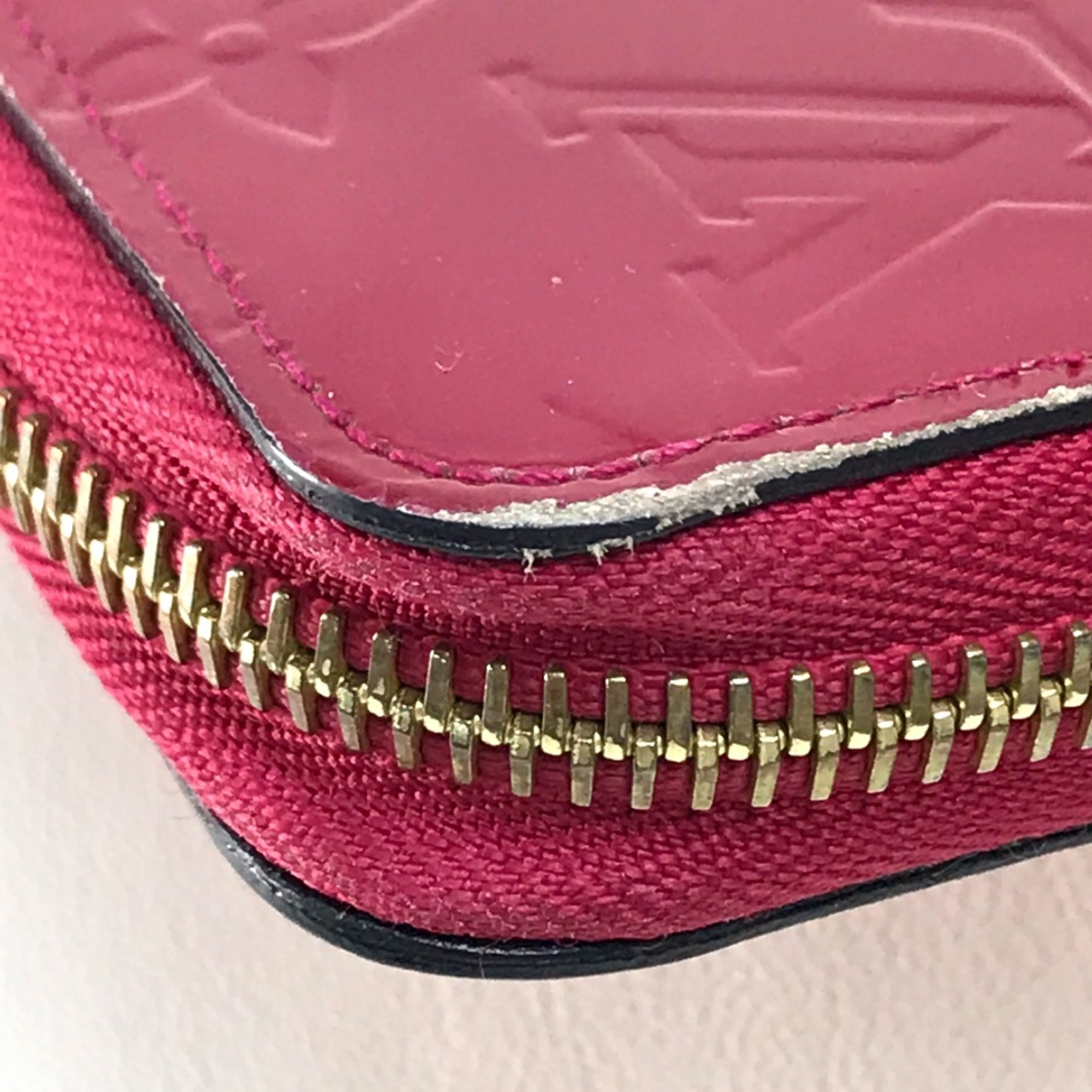 Louis Vuitton Pink Leather Long Wallet