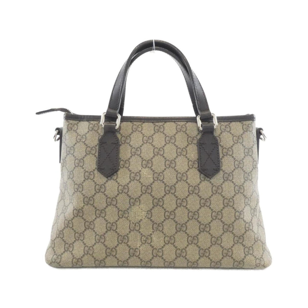 Gucci Beige Brown Gg Supreme Handbag (Pre-Owned)
