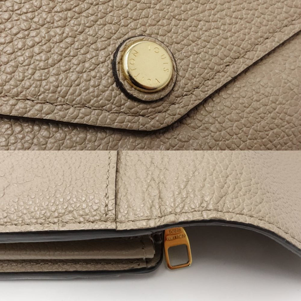 Louis Vuitton Tourterelle Leather Long Wallet
