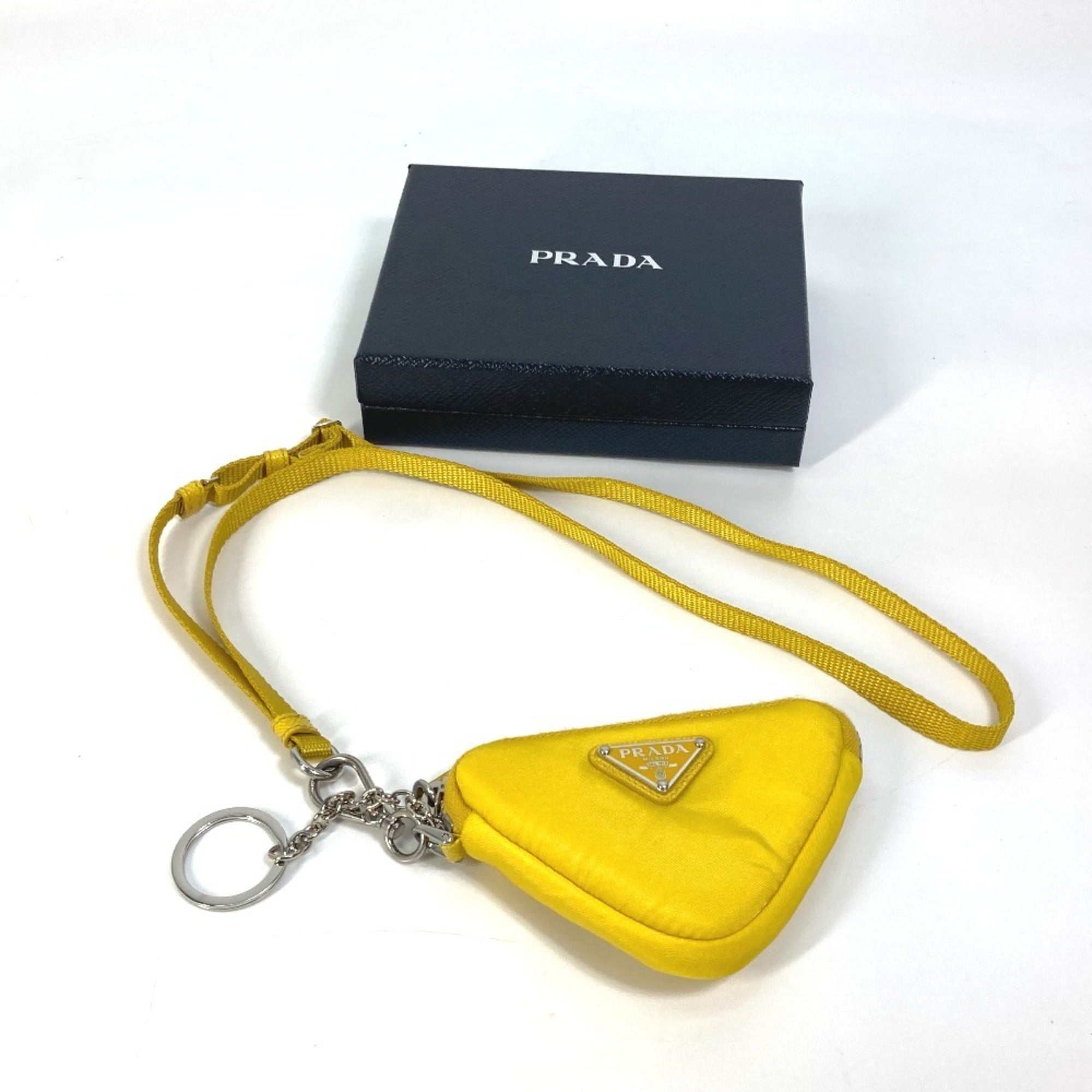 Prada Yellow Nylon Pouch