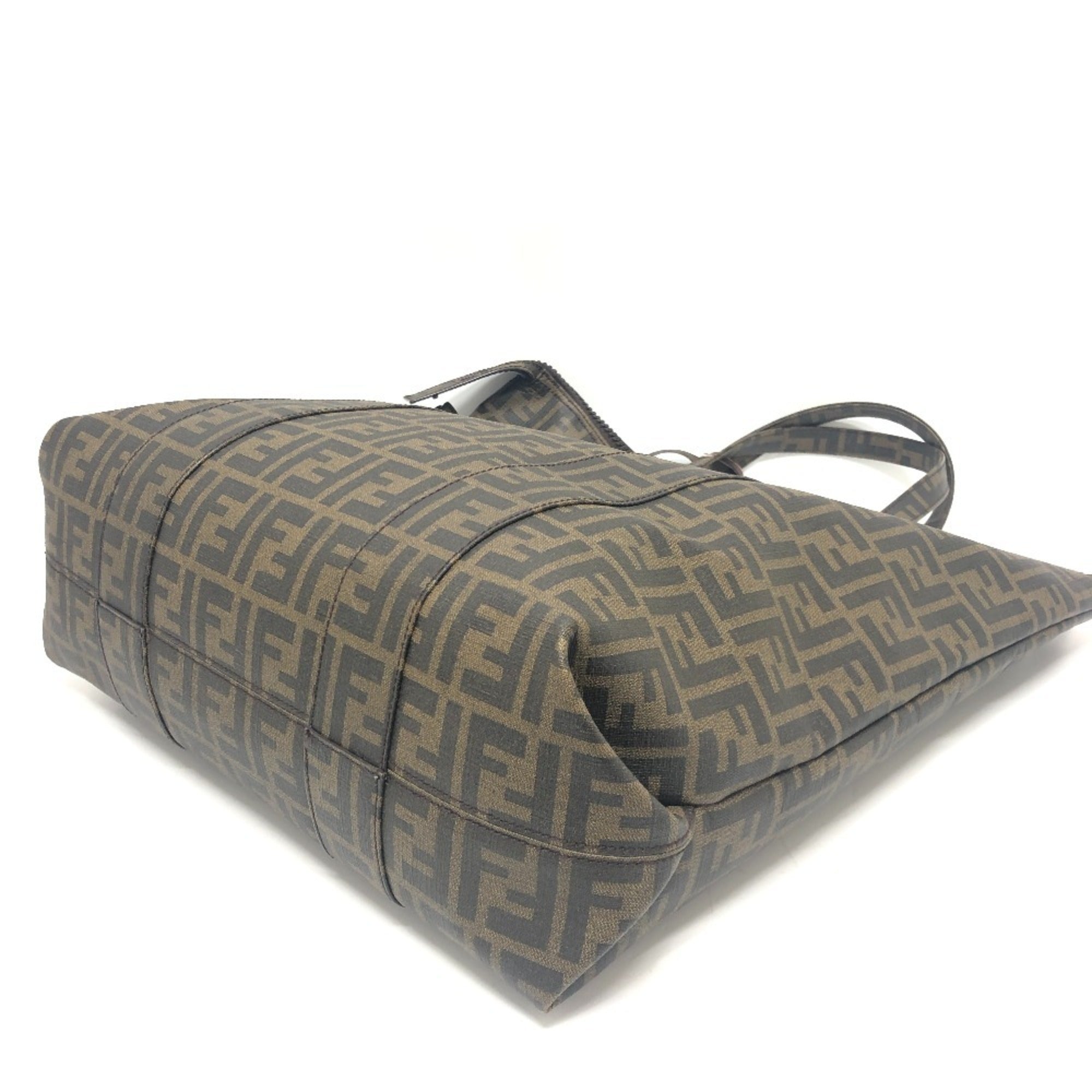 Fendi Brown Pvc Tote Bag