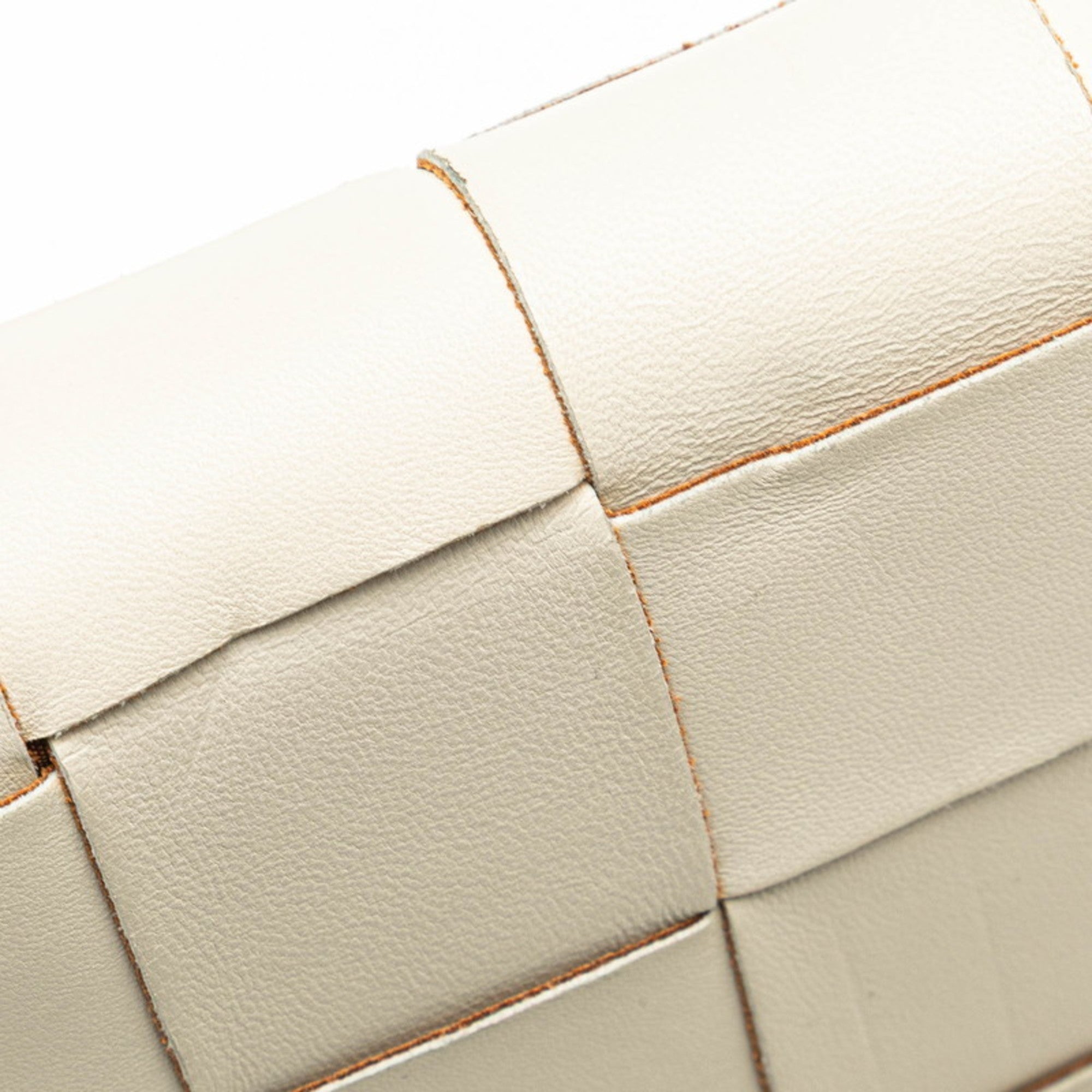 Bottega Veneta Off-White Leather Shoulder Bag