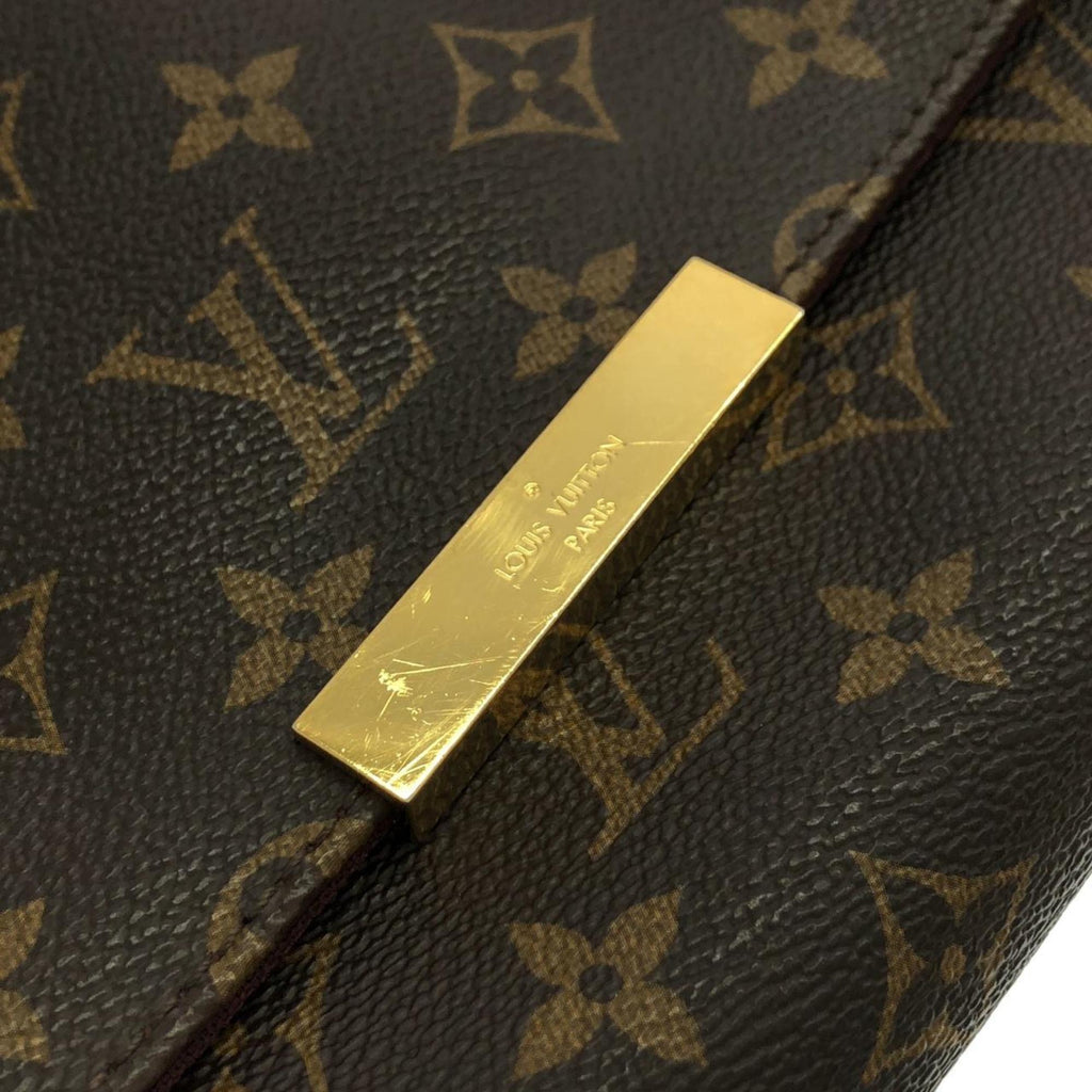 Louis Vuitton Brown Coated Canvas Shoulder Bag