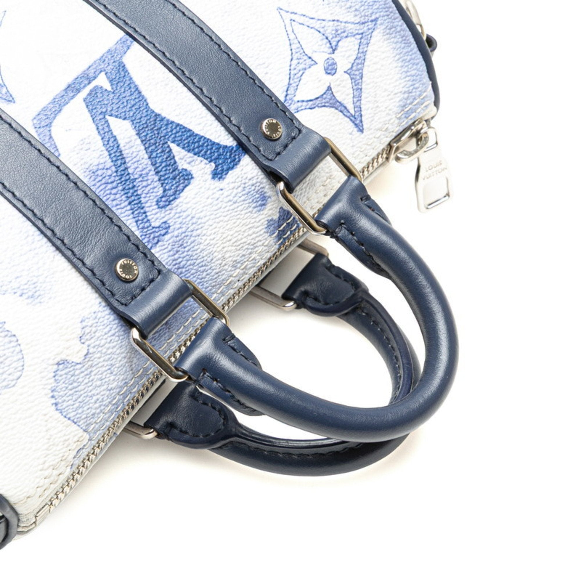 Louis Vuitton Monogram Watercolor Blue White Pvc Leather Handbag Shoulder Bag