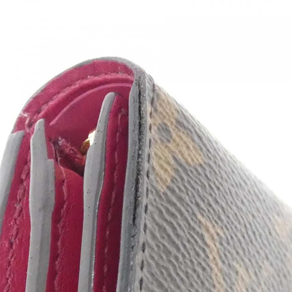 Louis Vuitton Fuchsia Marron Monogram Monogram Coated Canvas Leather Wallet